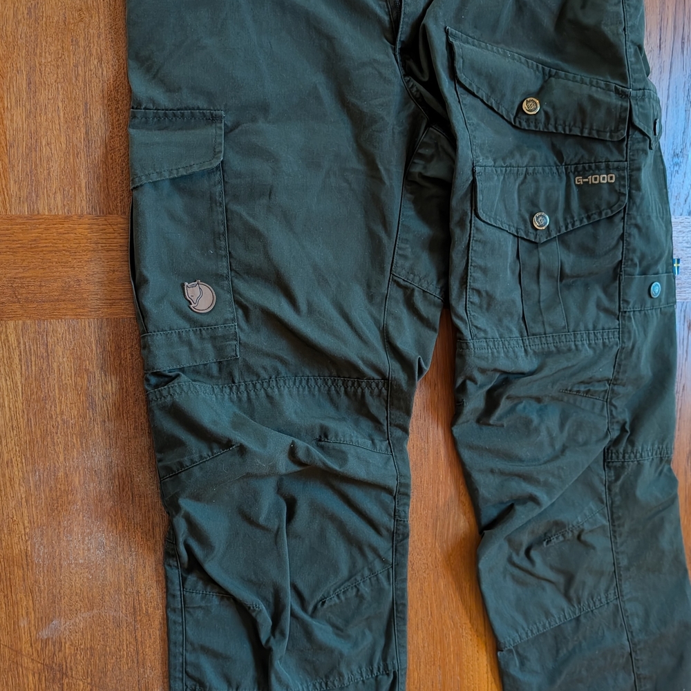 Fjallraven Dark Green Cargo Pants